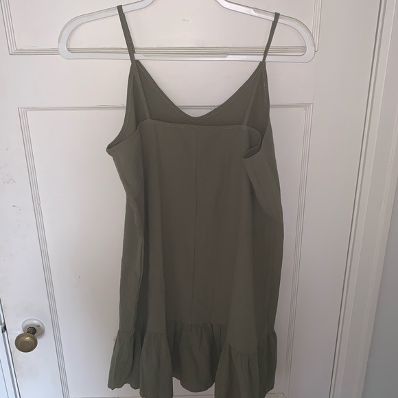 Dark Army Green Sheath Dress - Picture 2 of 2